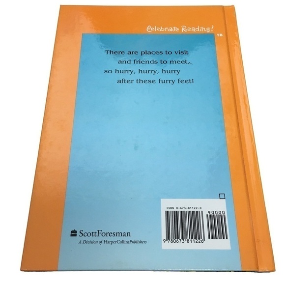 Vintage 90s Childrens Book Hurry Furry Feet Bunny Rabbit Dr Seuss Homeschool - Picture 2 of 14